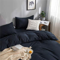 Bedding Set – Cotton Plain – Midnight Navy