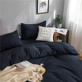 Bedding Set – Cotton Plain – Midnight Navy