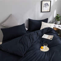 Bedding Set – Cotton Plain – Midnight Navy