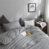 Bedding Set – Cotton Plain – Pearl Grey