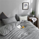 Bedding Set – Cotton Plain – Pearl Grey