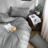 Bedding Set – Cotton Plain – Pearl Grey