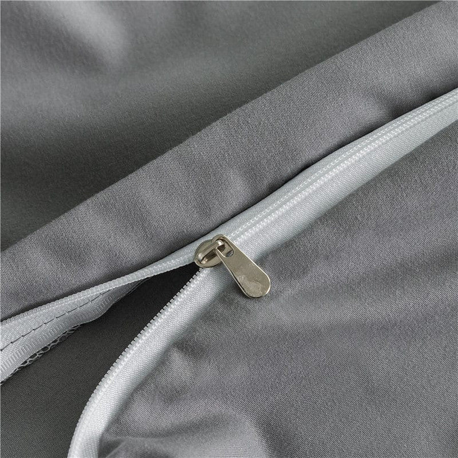 Bedding Set – Cotton Plain – Pearl Grey