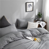 Bedding Set – Cotton Plain – Pearl Grey