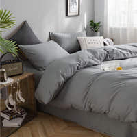 Bedding Set – Cotton Plain – Pearl Grey