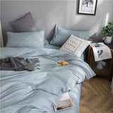 Bedding Set – Cotton Plain – Sky Mist