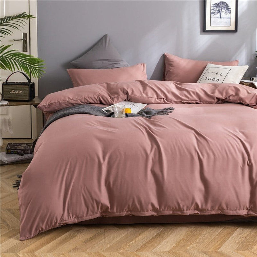 Bedding Set – Cotton Plain – Soft Blush