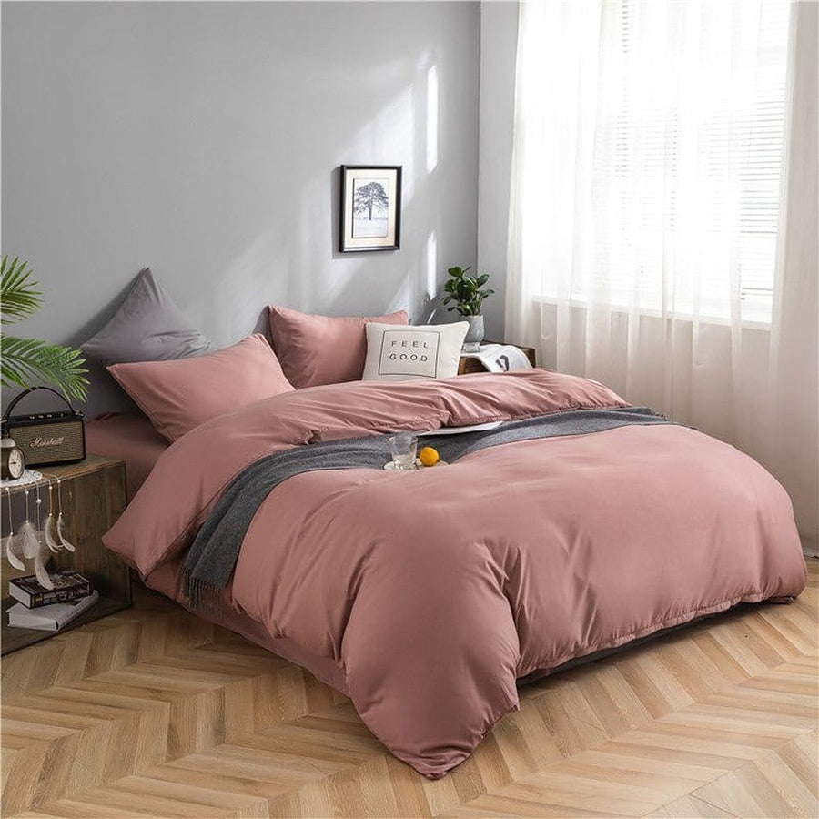 Bedding Set – Cotton Plain – Soft Blush