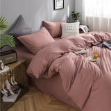 Bedding Set – Cotton Plain – Soft Blush