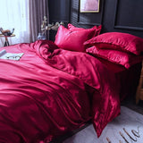 Bedding Set – Satin – Cherry