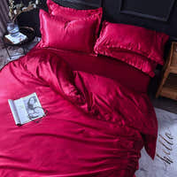 Bedding Set – Satin – Cherry