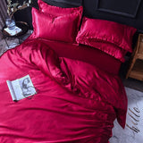 Bedding Set – Satin – Cherry