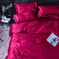 Bedding Set – Satin – Cherry