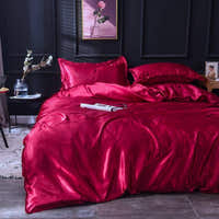 Bedding Set – Satin – Cherry