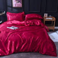 Bedding Set – Satin – Cherry