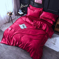 Bedding Set – Satin – Cherry