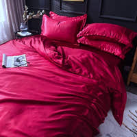 Bedding Set – Satin – Cherry