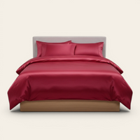 Bedding Set – Satin – Cherry