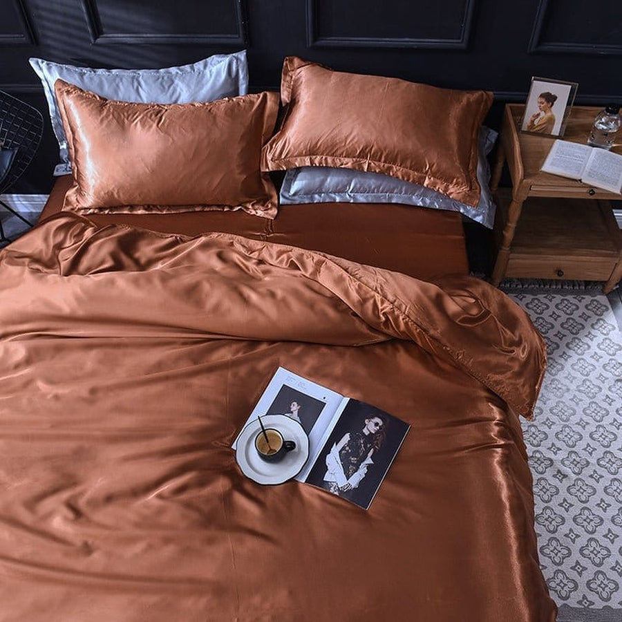 Bedding Set – Satin – Espresso