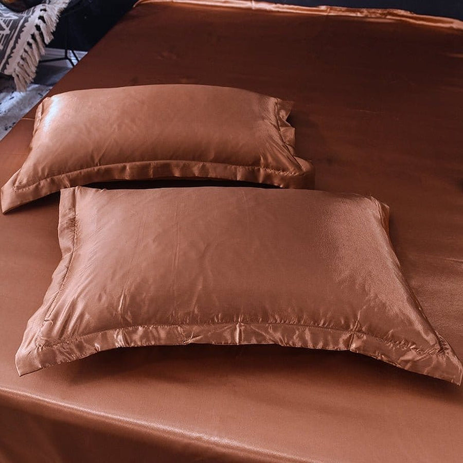 Bedding Set – Satin – Espresso