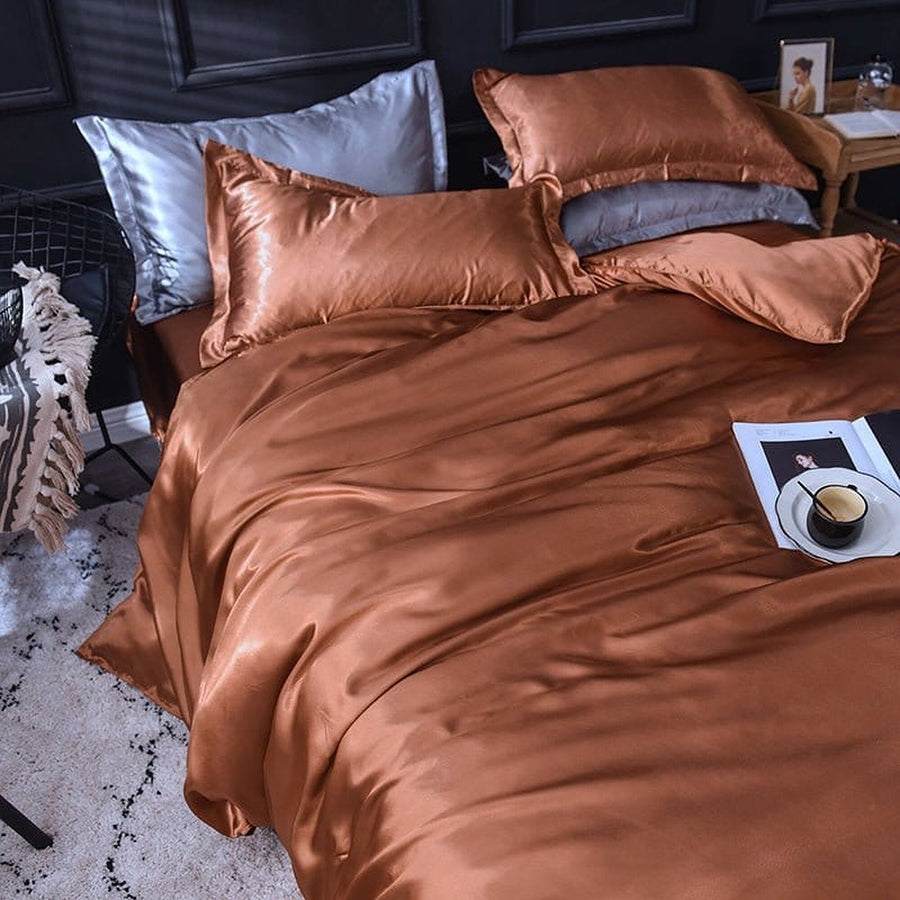 Bedding Set – Satin – Espresso