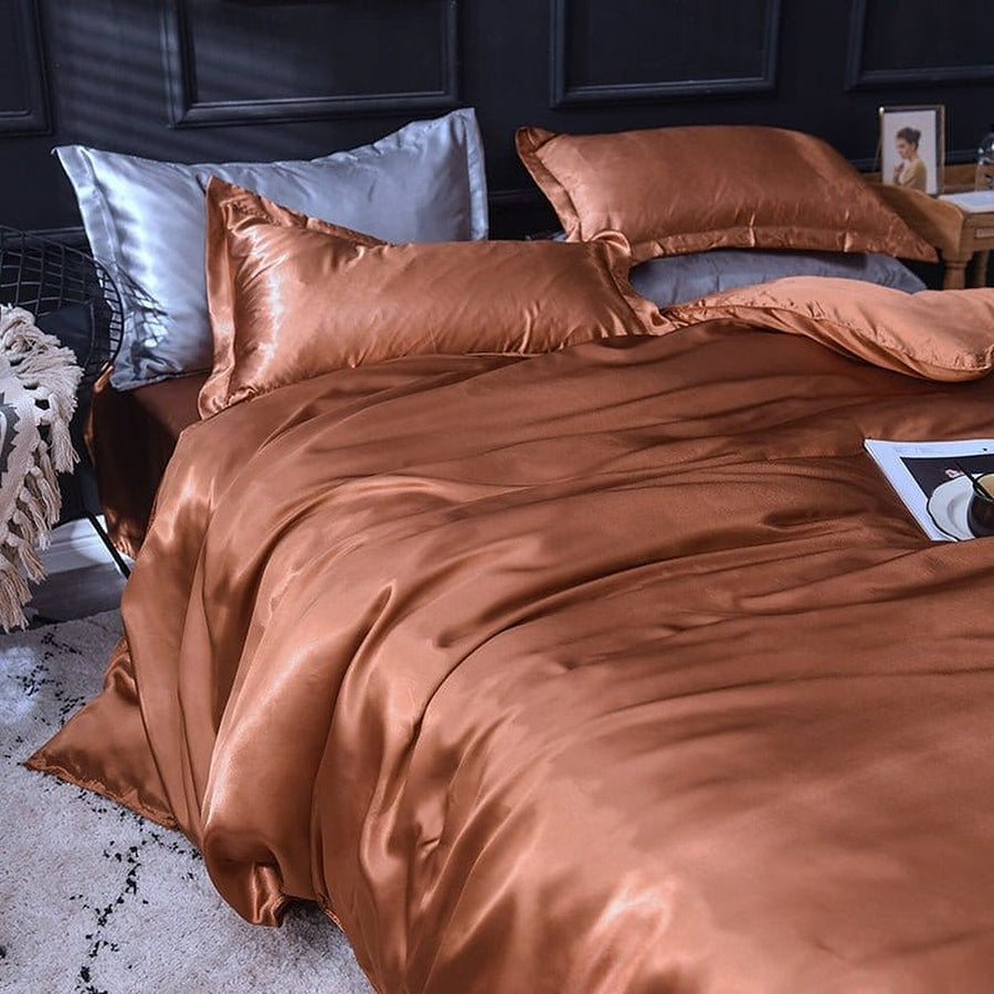 Bedding Set – Satin – Espresso