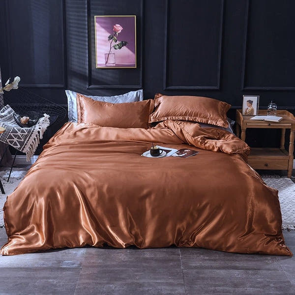 Bedding Set – Satin – Espresso