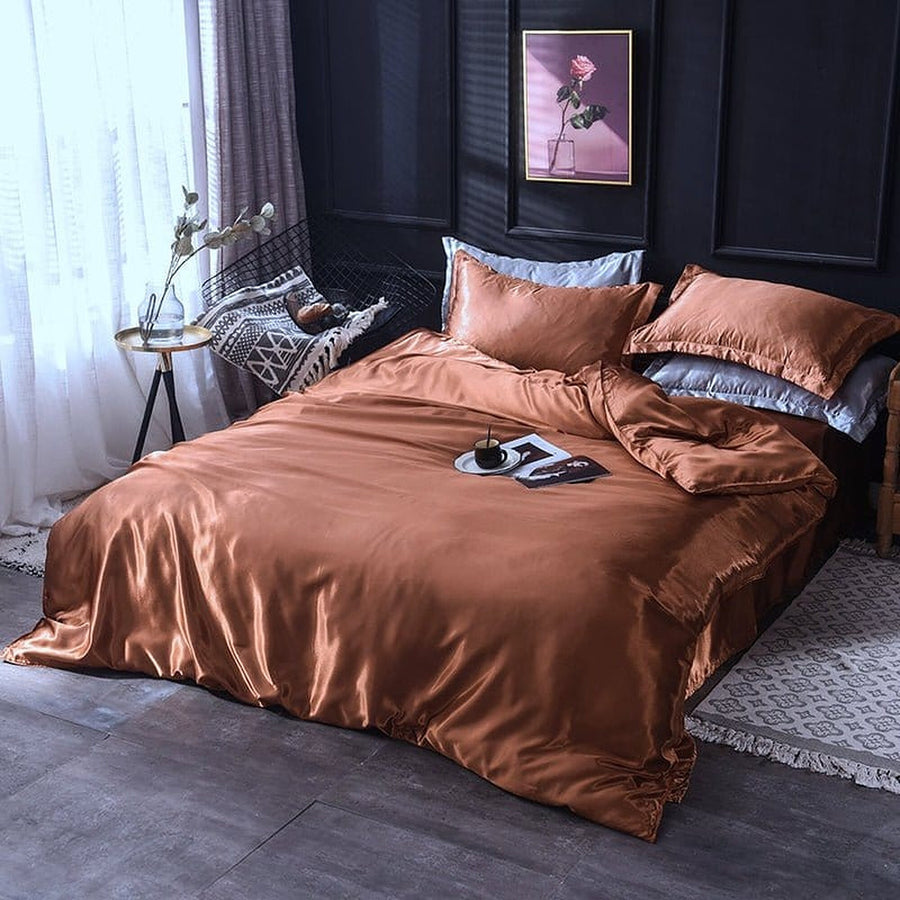 Bedding Set – Satin – Espresso