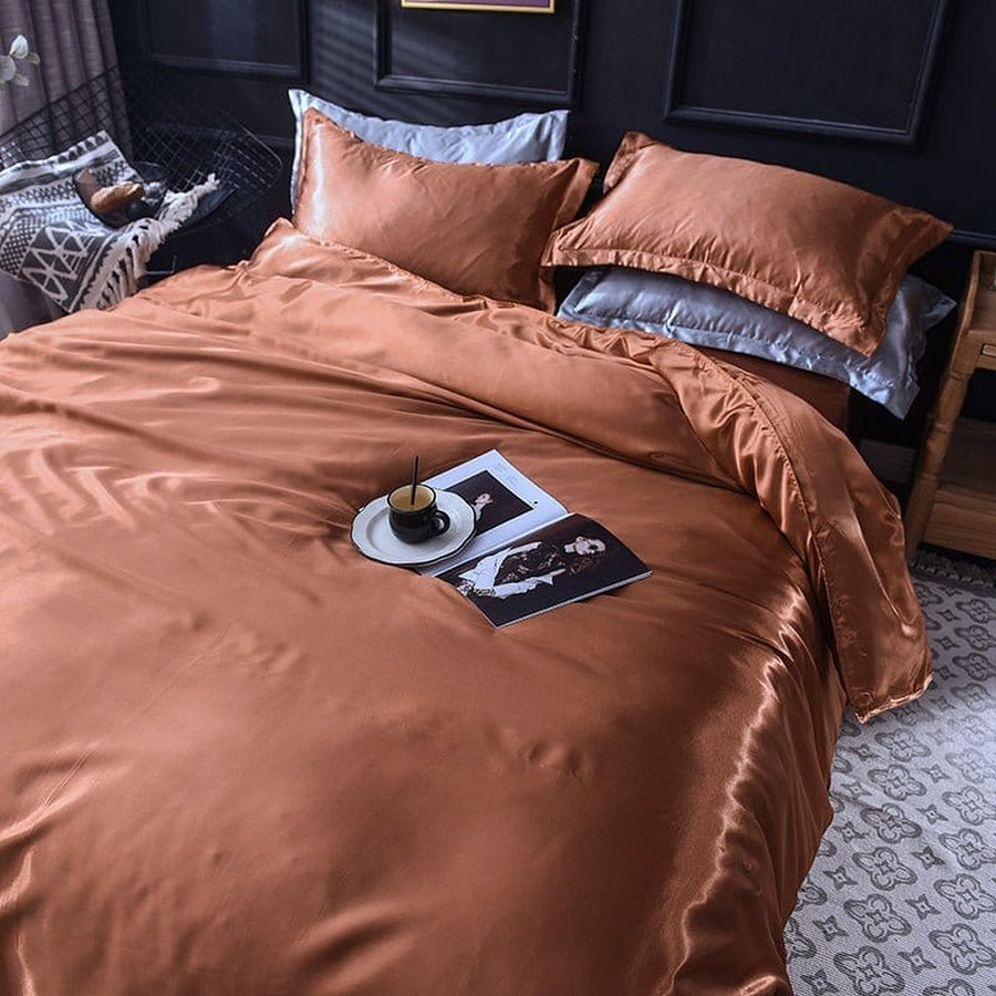 Bedding Set – Satin – Espresso