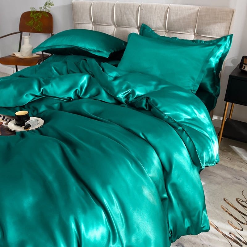 Bedding Set – Satin – Teal