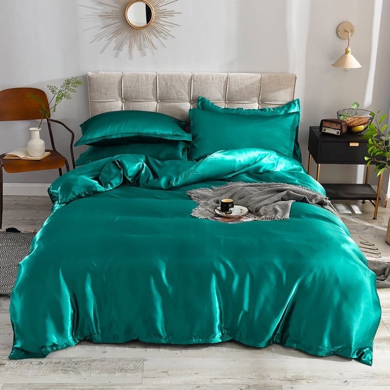Bedding Set – Satin – Teal