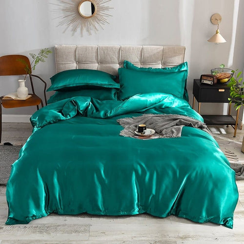 Bedding Set – Satin – Teal