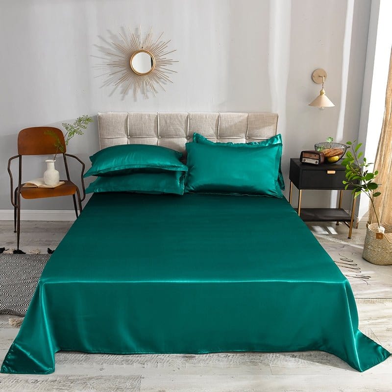 Bedding Set – Satin – Teal