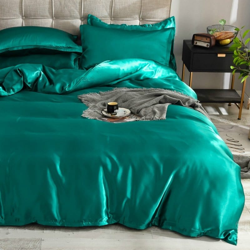 Bedding Set – Satin – Teal
