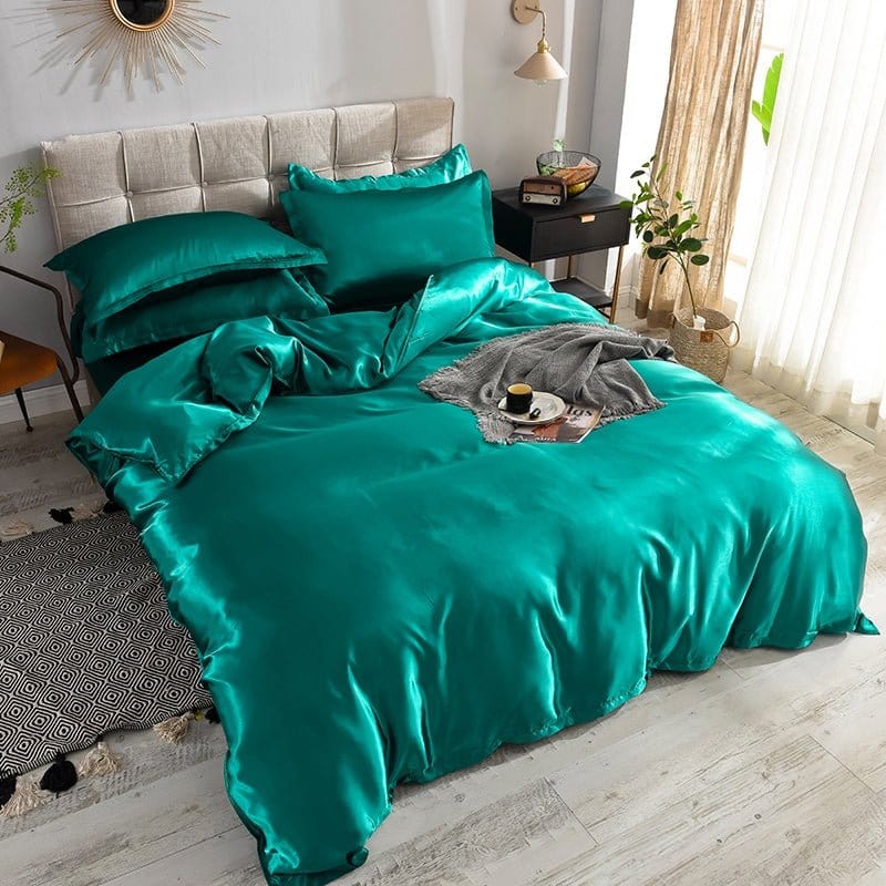 Bedding Set – Satin – Teal