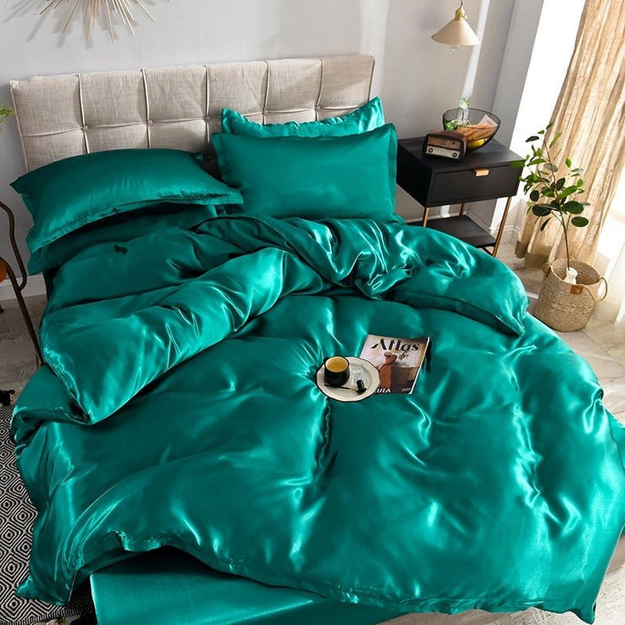 Bedding Set – Satin – Teal