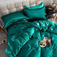 Bedding Set – Satin – Teal