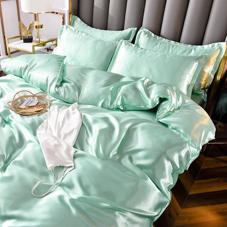Bedding Set – Satin – Sage Mist