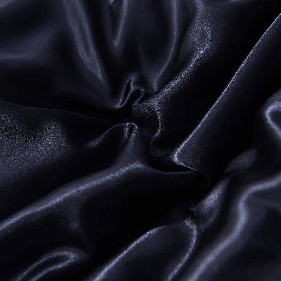 Bedding Set – Satin – Ink Black