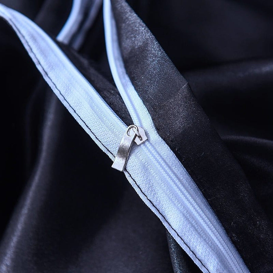 Bedding Set – Satin – Ink Black