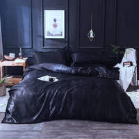 Bedding Set – Satin – Ink Black