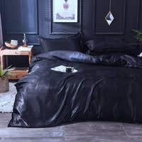 Bedding Set – Satin – Ink Black