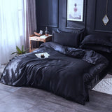 Bedding Set – Satin – Ink Black