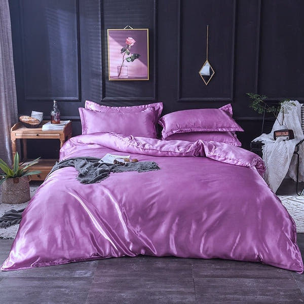 Bedding Set – Satin – Lavender