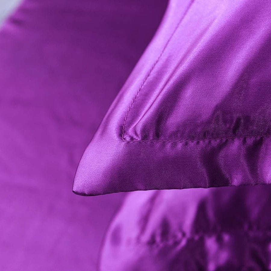 Bedding Set – Satin – Plum