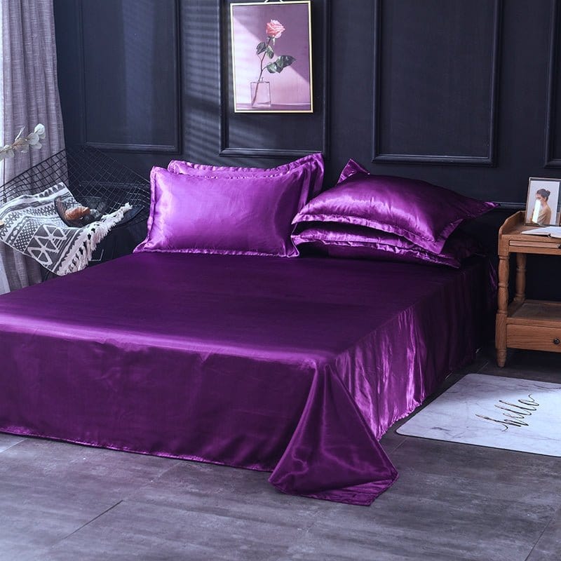 Bedding Set – Satin – Plum