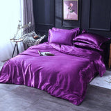 Bedding Set – Satin – Plum