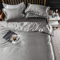 Bedding Set – Satin – Pearl Grey