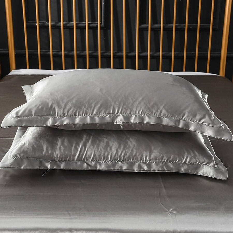 Bedding Set – Satin – Pearl Grey