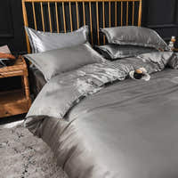 Bedding Set – Satin – Pearl Grey